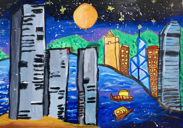 ZHANYUAN ZHANG - 8Yrs - I love the night view of Hong Kong