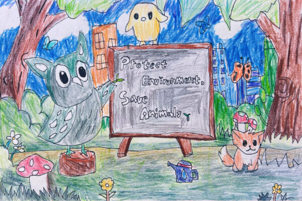 Cohen Peng - 7yrs- Protect Environment, Save Animals